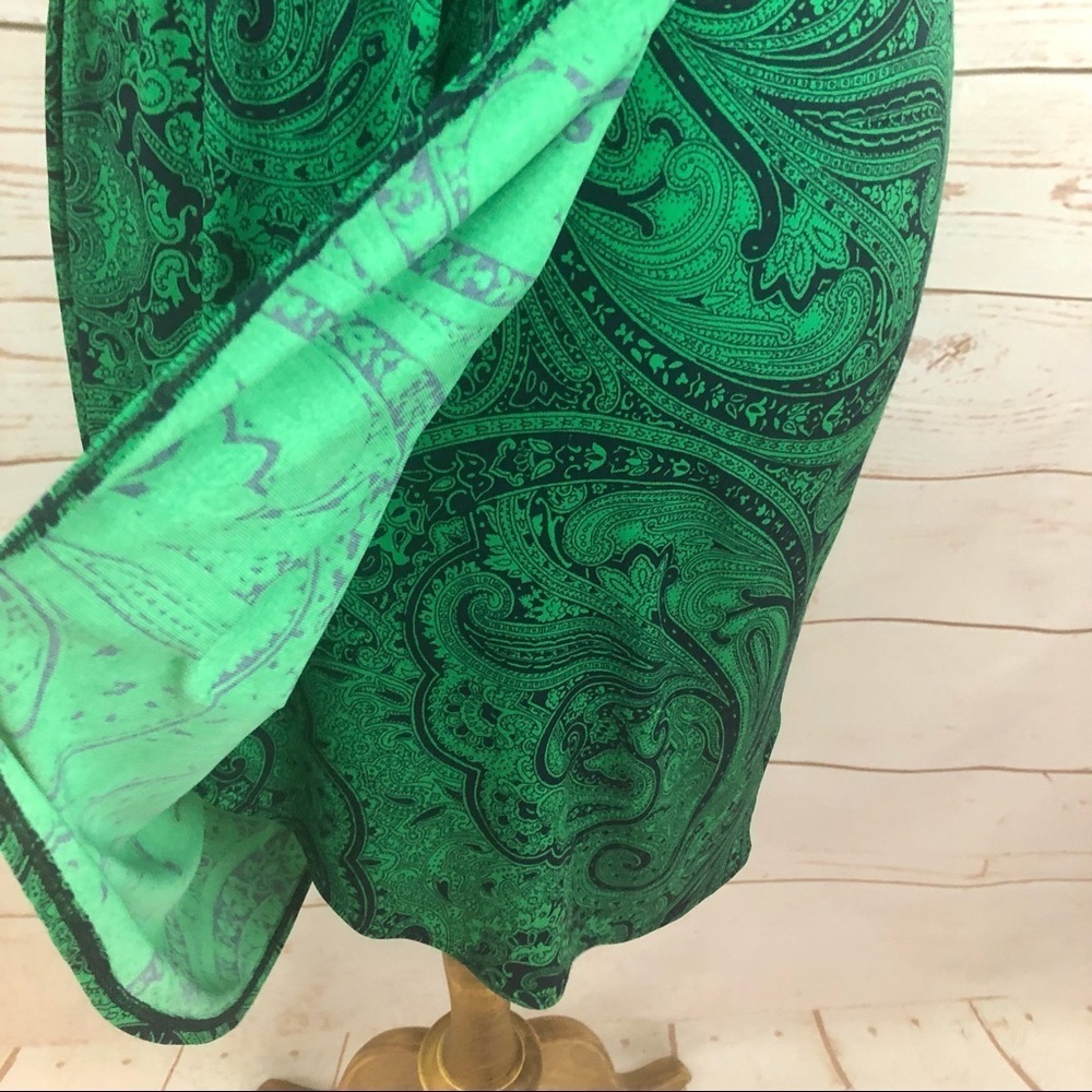 Michael Kors Paisley Surpluce Faux Wrap Dress - Picture 6 of 11